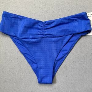 Raisins Juniors' Waikiki Ribbed Bikini Bottoms - Blue large $42